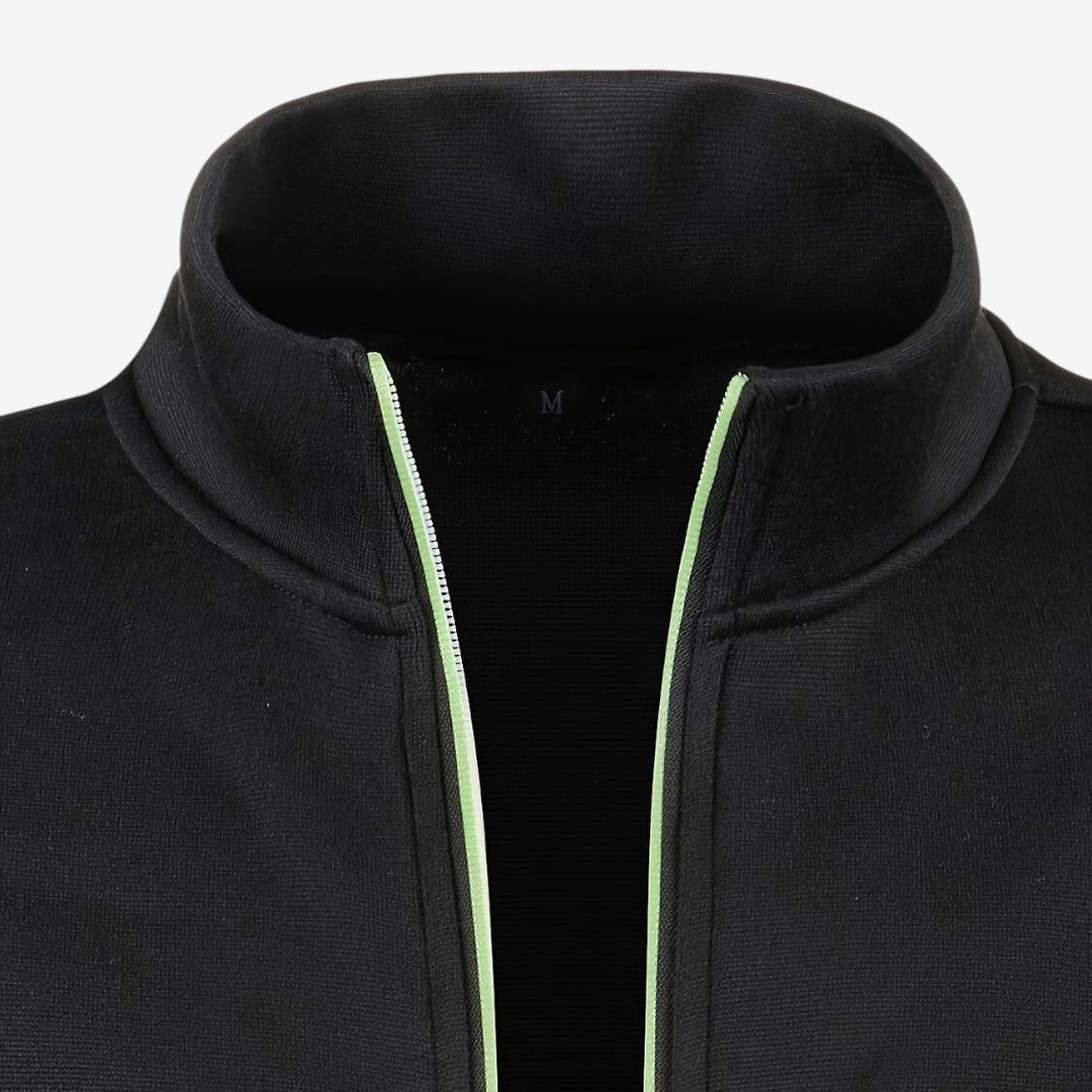 Cardigan Slim-Fit da Uomo con Collo alla Coreana