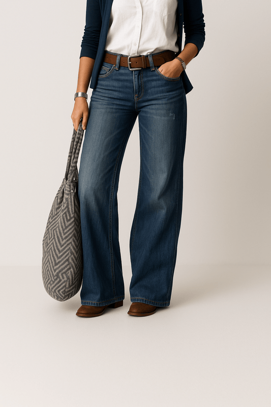 Jeans a Gamba Larga Majken