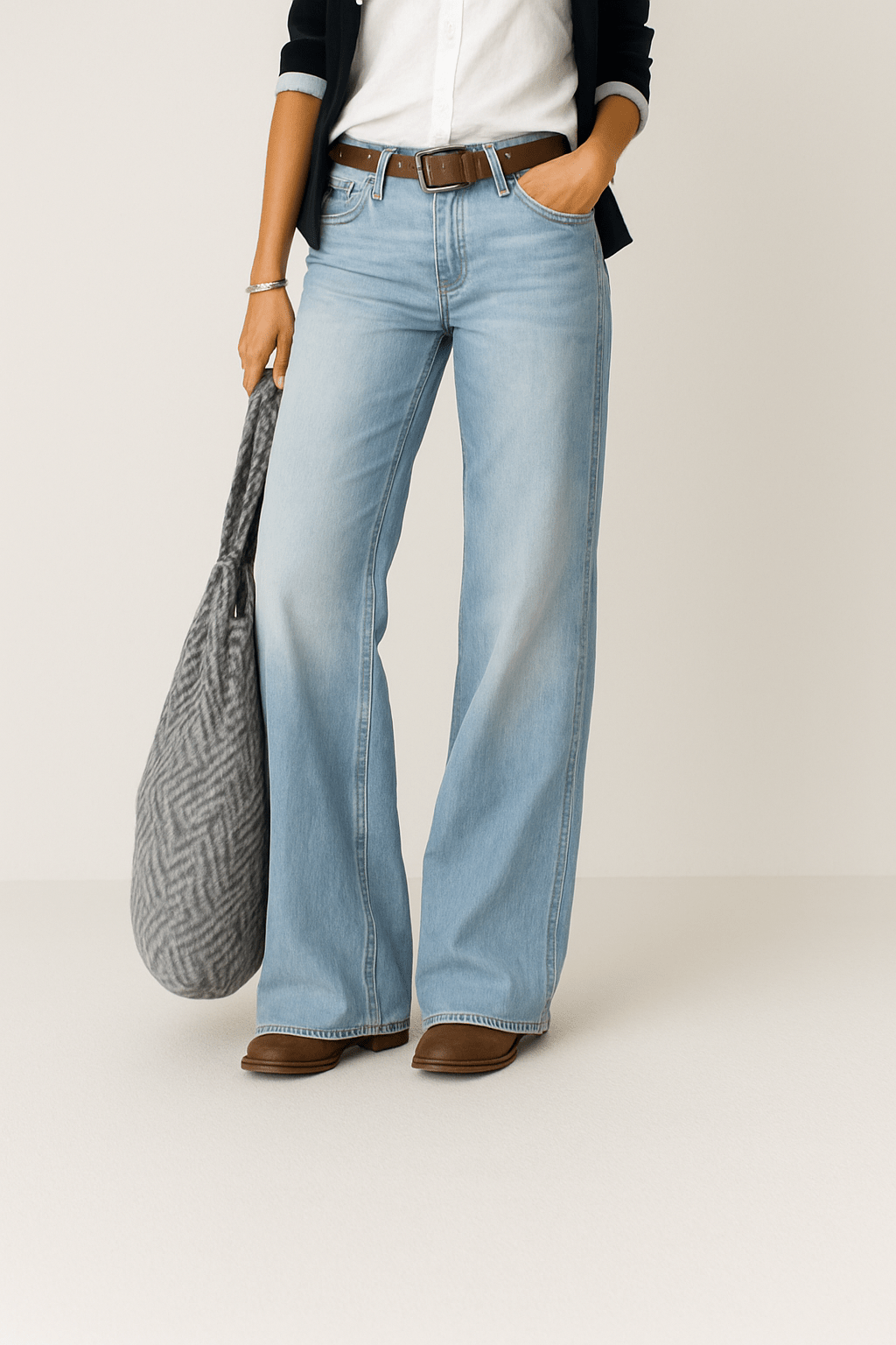 Jeans a Gamba Larga Majken